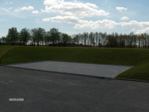 Indbygning af p-pladser i skrænt, Ballerup